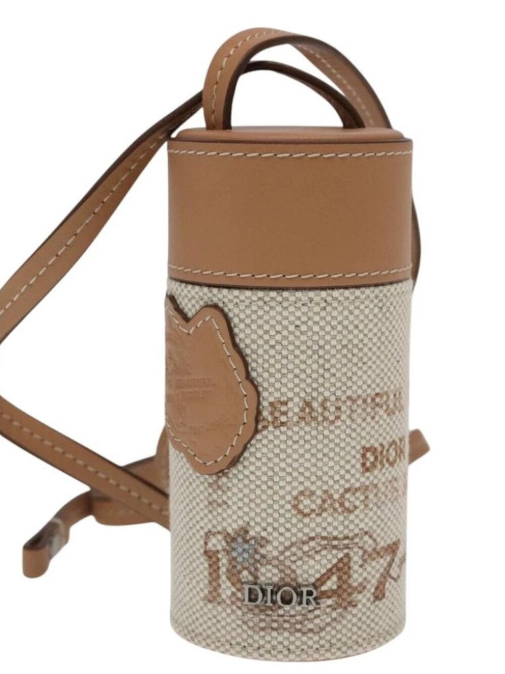 Christian Dior Roller Pouch Cactus Jack Canvas Leather Beige - Picture 2 of 15